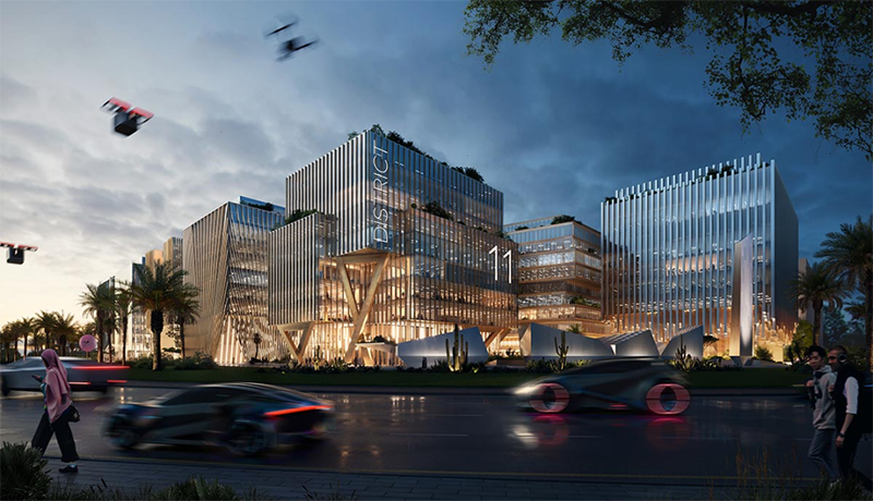 阿聯(lián)酋首個(gè)人工智能辦公社區(qū) / HWKN Architecture